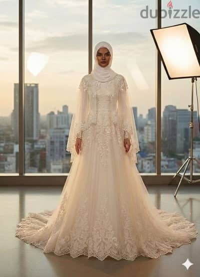 New LA NOVIA wedding dress never worn فستان رائع لانوڤيا جديد