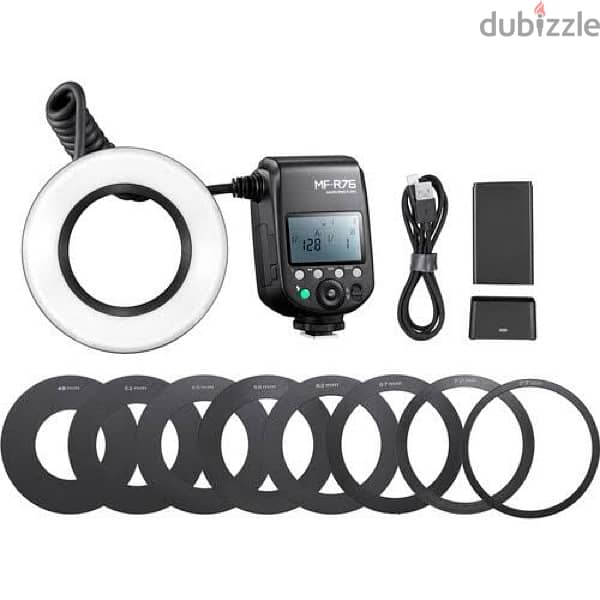 canon 77d body معاها ring flash rf76 4