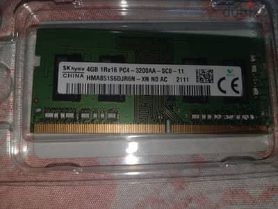 laptop ddr4 ram 4gb 3200hz