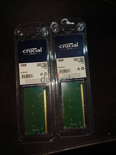 Crucial 2×16 GB DDR4 RAM 3200MHz CL22 New