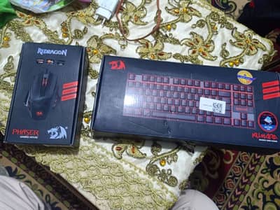 كيبورد وماوس redgragon  للبيع استعمال خفيف