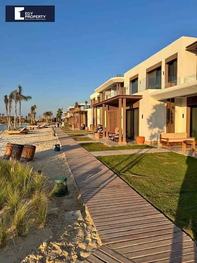 باطلالة عي اللاجون شالية متشطب بالكامل للبيع في Ghazala Bay - الساحل الشمالي