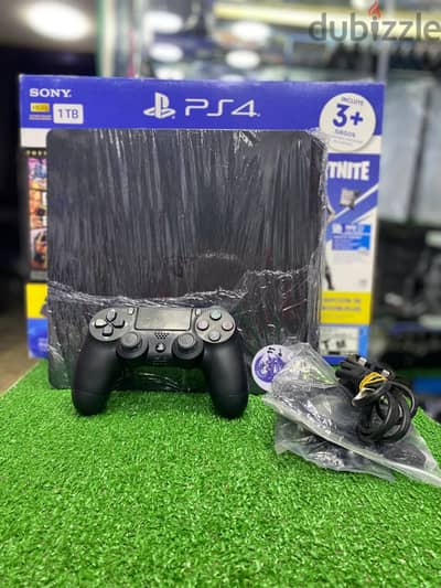 بلايستيشن 4 سليم كسر زيرو متهكر + ضمان 3 شهور + باقة العاب | PS4 slim
