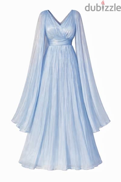 baby blue soiree dress