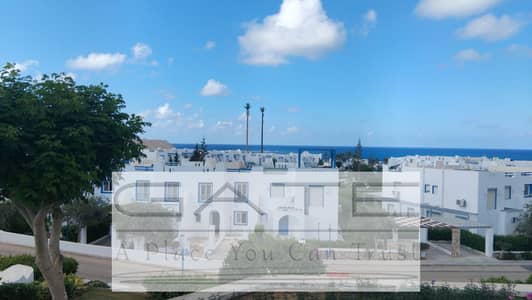For sale at a burnt price, the lowest price for a chalet 3 bedrooms ground floor with a full sea view, a clear marine view in Mountain View Ras Al Hikma.