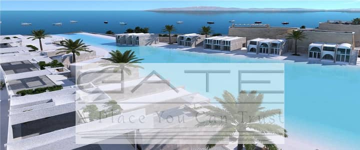 Villa for sale at the lowest price with a private swimming pool in the highest area of ​​Al Mont Galala, Ain Sokhna - Panoramic Sea View, fully finish