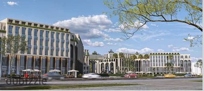 For sale in Majan Mall at a bargain price in the heart of October Gardens on Zewail Street, with a long repayment period of up to 9 years October Garden