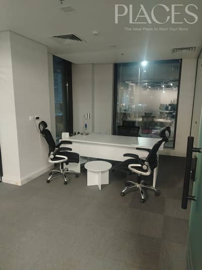 Prime administrative office for rent in the heart of New Cairo, 470 sq m, fully finished, close to all services and main roads.