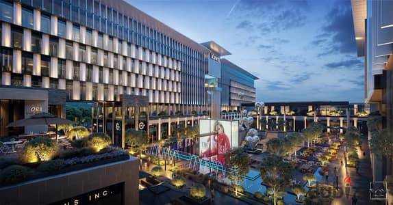 Prime location clinic overlooking the plaza, next to Mall of Arabia, available for sale on a 10-year installment plan