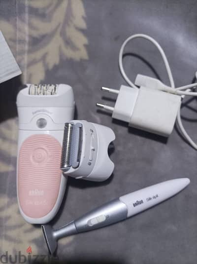 Braun Silk-épil 5 أصلية بحالة ممتازة + ملحقات كاملة