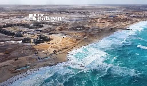 ستوديو في سوث ميد southmed ٨٦ متر وتراس ٤٠ متر ارضي بفيو لجون متشطب بالكامل