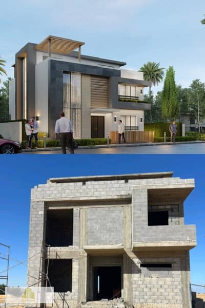 Own your villa and start finishing it at the lowest price directly on the Dahshur Link Road with only a 25% down payment.