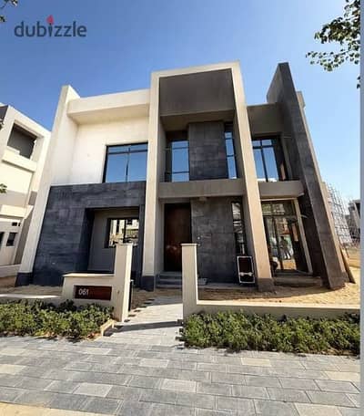 standalone for sale directly on Suez Road in Saada Compound    Side by side with Hassan Allam in New Cairo