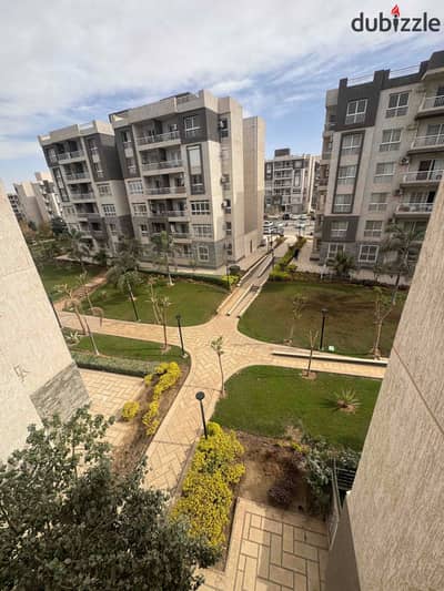 Apartment for sale cash in Madinaty B12 area 116 meters 3 bedrooms 2 bathrooms reception and kitchen view garden distinctive third floor first occupancy water and gas meter