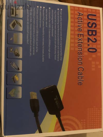 وصلة تمديد usb ذكر الى انثى 20 مستعمل نظيف