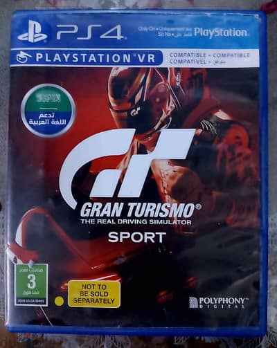 GranTurismo Sport PS4 CD Arabic جران توريزمو سبورت بلايستيشن٤ لغة عربي