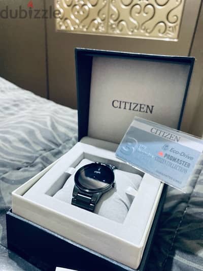 New Citizen watch black ech drive technology