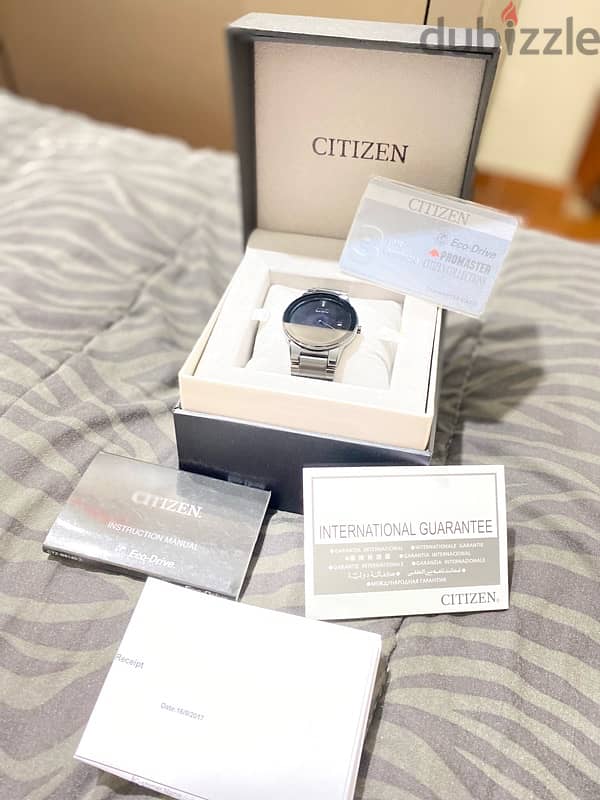 New Citizen watch black ech drive technology 1