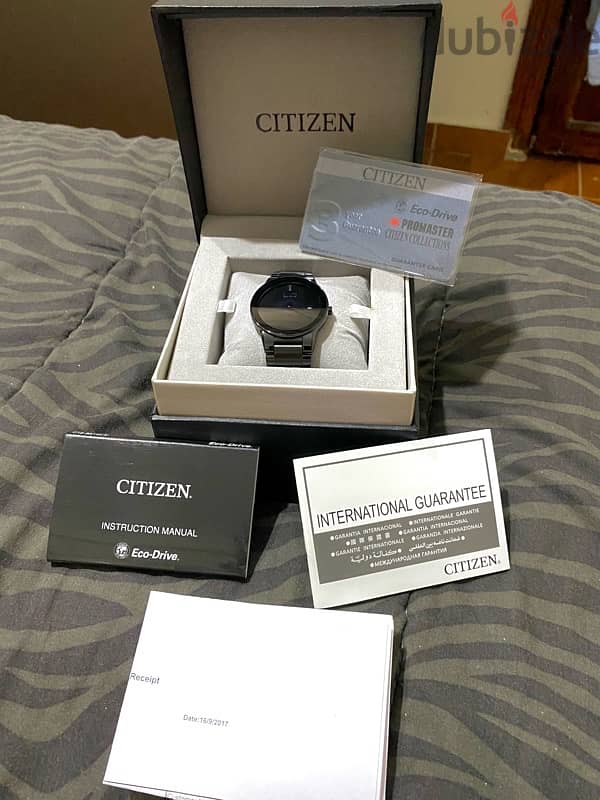 New Citizen watch black ech drive technology 2