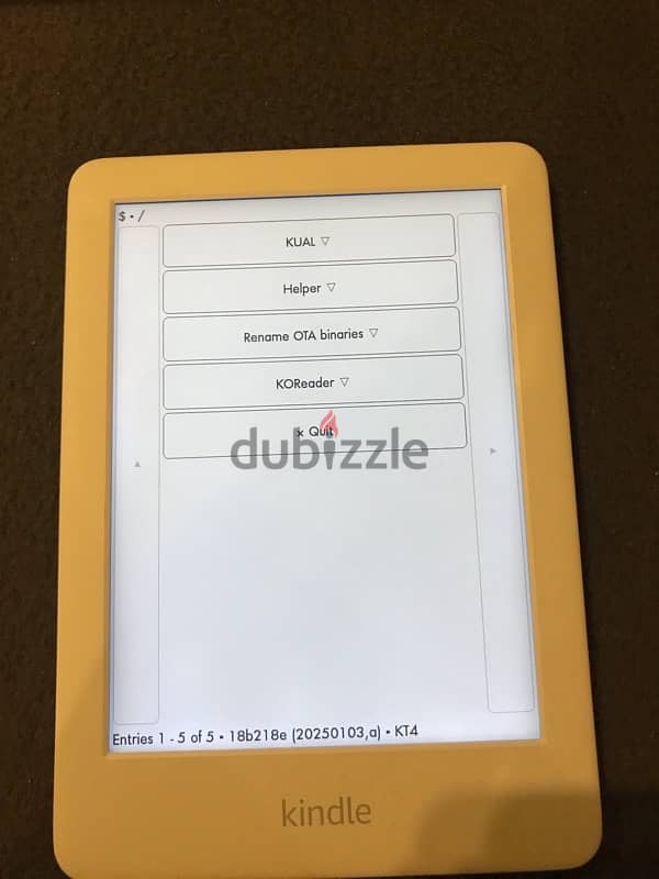 jailbroken kindle with koreader 2