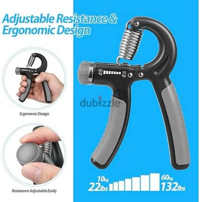 مقوي قبضة اليد القابل للتعديل – Adjustable Hand Grip Strengthener