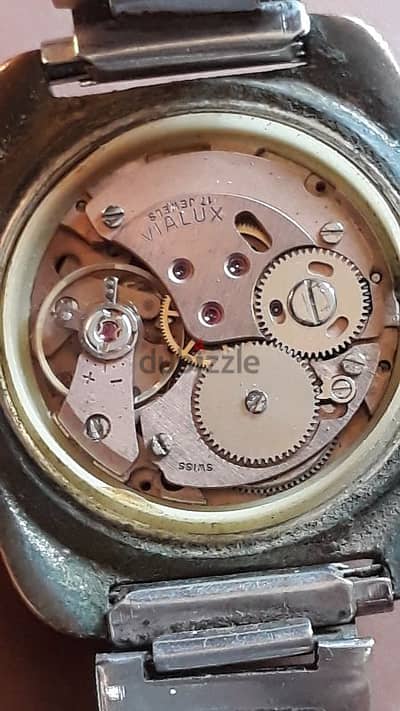 ساعة فيلوكس سويسري اصلي ملو swiss vialux watch vintage