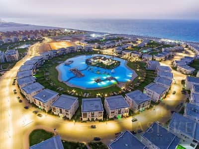 شاليه ارضي بجاردن للبيع - فيو حمام سباحه-في امواج