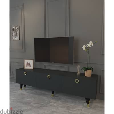 وحدة تليفزيون دارك جراي | Dark Gray TV Unit