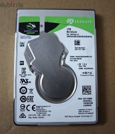 هارد لاب توب سيجات 1 تيرا Hdd