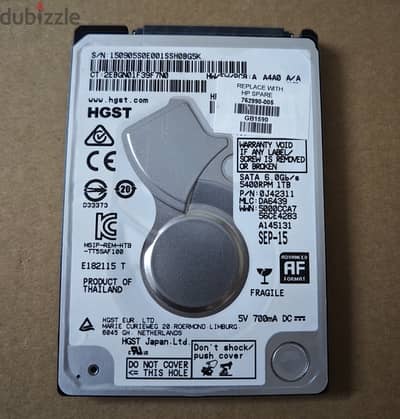هارد لاب توب هيتاشي 1 تيرا Hdd