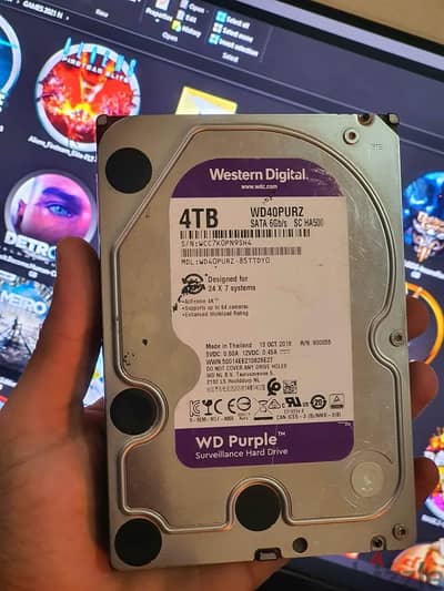 هارد ساتا ويسترن ديجيتال ٤ تيرا - western digital 4 TB
