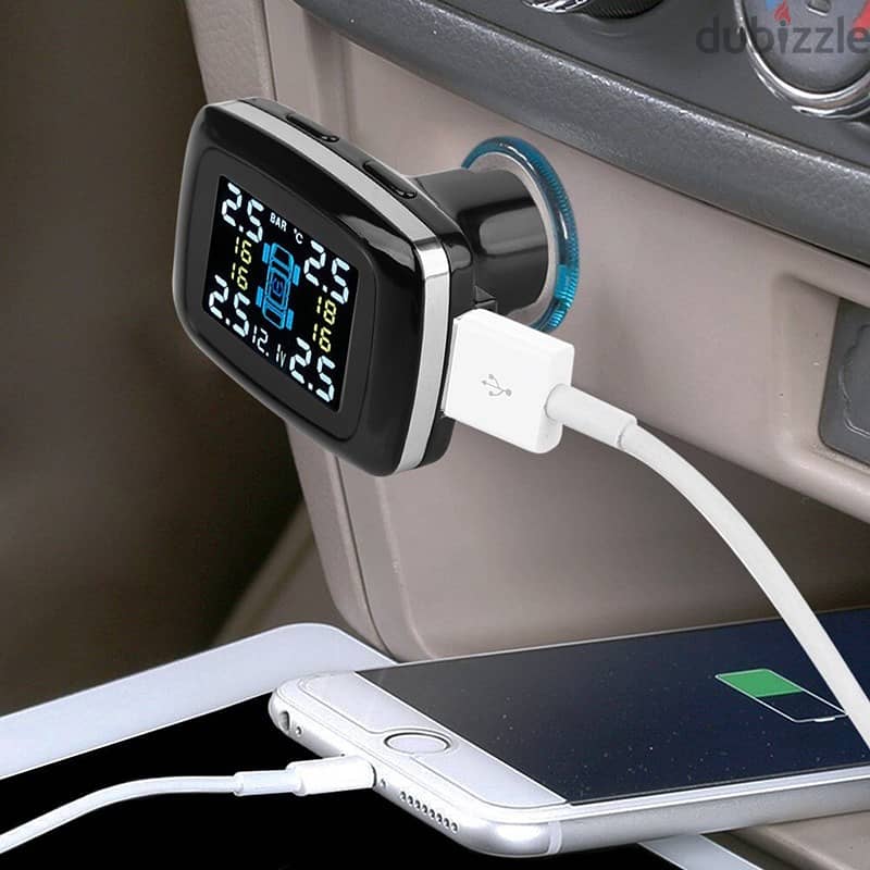 TPMS Tyres Sensors internal hidden with screen and  USB 6
