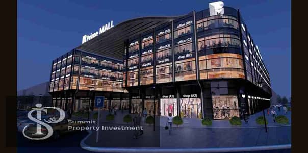 Administrative unit for sale in Prime Mall, second floor, area 48 meters, 10th of Ramadan