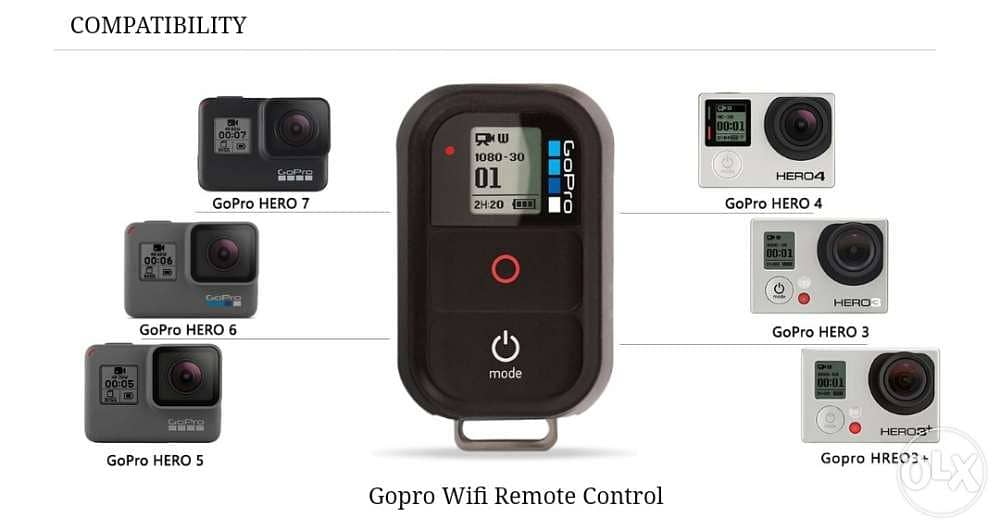 Original gopro remote control for hero (8-7-6-5-4-3) 3