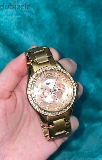 Original Rose gold Fossil women's watch