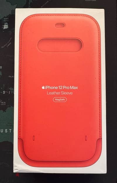 iPhone 12 Pro Max original MagSafe leather case pink citrus color