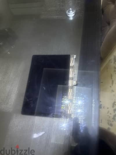 yoga laptop screen (warning crack next to the logo)