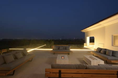 ultra luxury penthouse fully furnished first row golf with private Jacuzzi and swimming pool 5 bedrooms for rent in katameya dunes new cairo