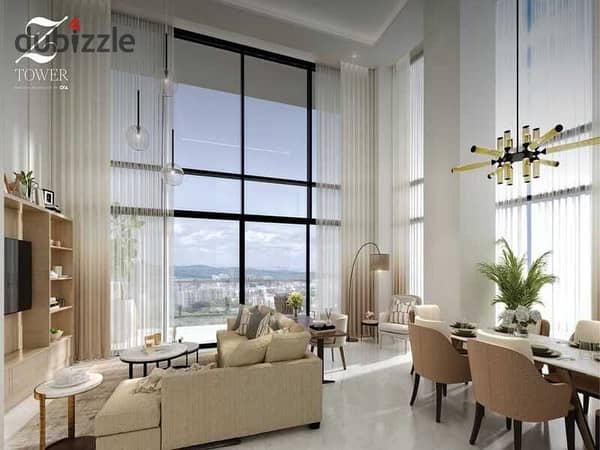 I own a 183 square meter finished apartment with air conditioning in Zaid Towers, Sheikh Zayed