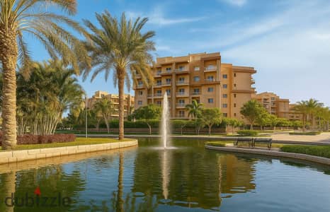 شقة 2 غرفة بالتقسيط بفيو لاندسكيب جمب النادى الرياضى بفيو بحرى على جاردن ولاندسكيب فى كمبوند أشجار سيتى - شقة للبيع - دريم لاند - التوسعات الشمالية