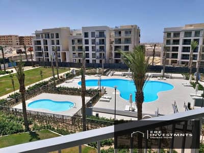 شاليه ارضي بجاردن للبيع مفروش بالكامل فيو علي حمام سباحه  في مراسي مارينا ويست الساحل الشمالي -  باقل من سعر السوق