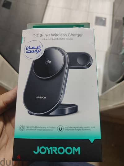 شاحن لاسلكي joyroom ل iphone, airpods, and apple watches