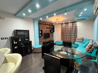 Furnished apartment for rent in Al Rehab, high-end finishing , Near services, 90 square meters