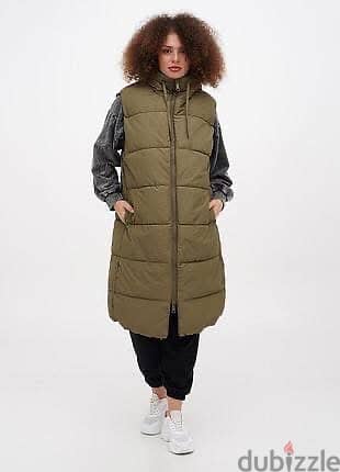 New with Tag H&M green khaki puffer jacket