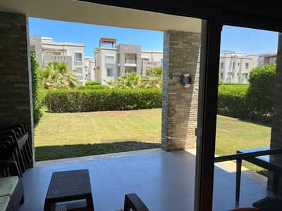 Ground chalet Fully furnished  for sale in amwaj 3 bedrooms prime location north coast