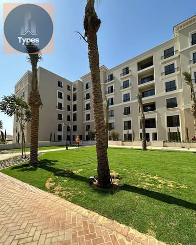 Apartment for sale in Village West View Villas compound, ultra-super-lux finished with air conditioning, first floor, 3 bedrooms, 3 bathrooms