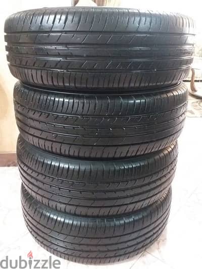 طقم سوميتومو يابانى 205/60/16 تركيب 7/2022 مدة 3 سنوات فرده بدون لحام