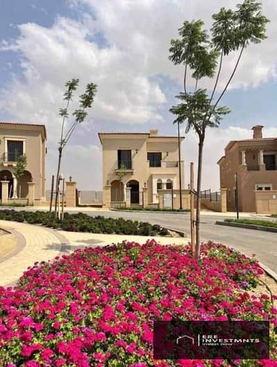 بمقدم مليون و317 الف واقساط علي اطول فتره سداد فيلا مستقله مودرن رابع صف علي الجولف للبيع في سيتي جيت ديار القطريه - التجمع الخامس