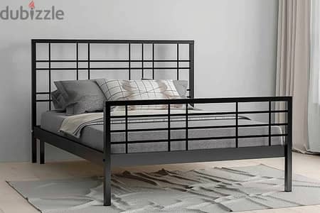 سرير حديد مودرن Heavy Duty – مقاس 150x180 – تصميم عصري