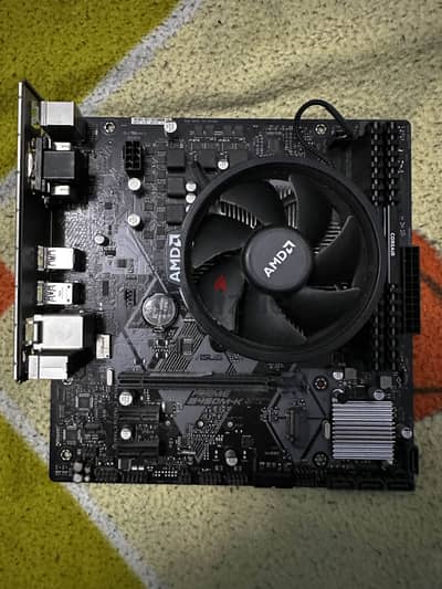 Motherboard B450M-K + Processor Ryzen 5 + Ram 16GB + Power Supply 600W